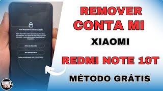 Como remover conta mi xiaomi redmi note 10T, método grátis (PASSO Á PASSO) mi account note 10T