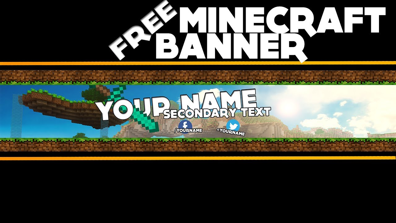 FREE Minecraft Banner Template Speed Art (Link In Description) - YouTube