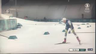 Finish Ladies 4 X 5Km Relay Olympic Games Pyeongchang 2018