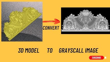 How to convert 3d model   to  Grayscale image  in Artcam | shojibcottage