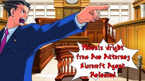 Phoenix Wright from Ace Attorney - Microsoft Agent Released