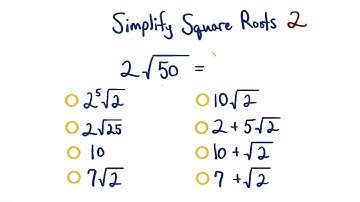 Simplify Square Roots 2 - Visualizing Algebra