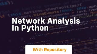Network analysis in python