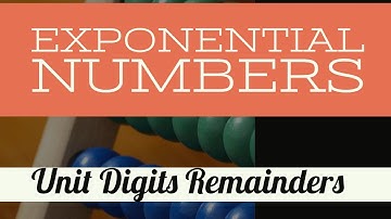 Unit Digit of Exponential Numbers