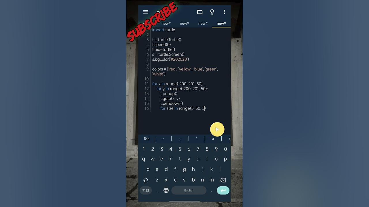 🎨 Circular Patterns Across the Grid in Python #Python #Turtle # ...
