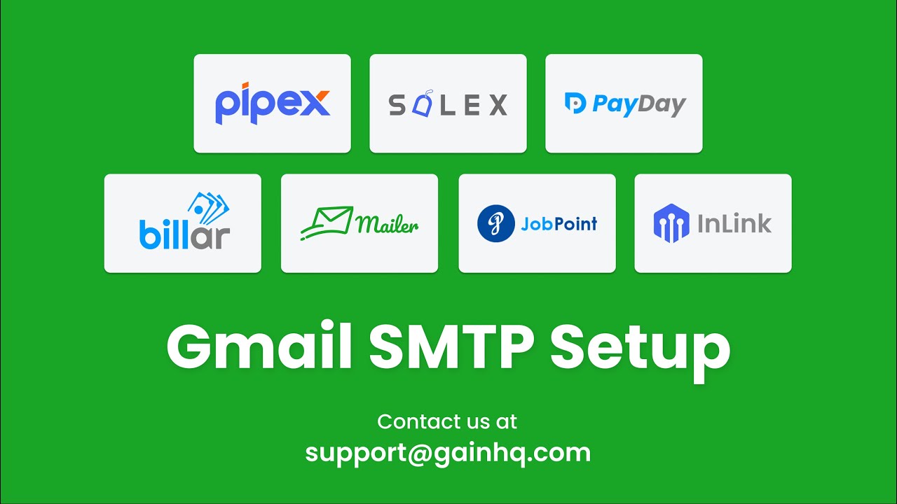 Gmail SMTP Setup Mailer Salex Payday Billar Pipex Jobpoint Gmail smtp setup mailer salex payday billar pipex jobpoint