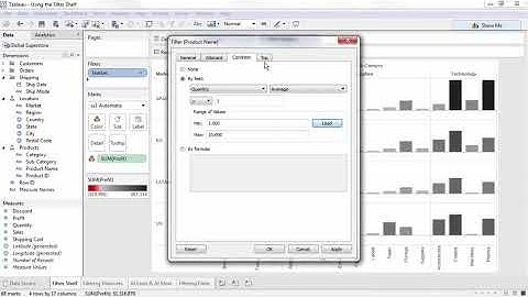 Tableau Training & Tutorials   05 09 Visual Analytics   Using the Filter Shelf 2