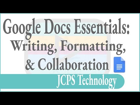 Google Docs Essentials Writing Formatting Collaboration - YouTube