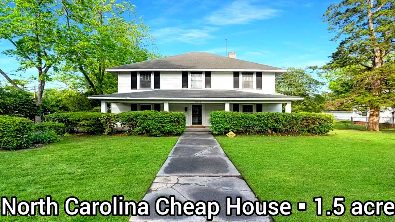 North Carolina Cheap House For Sale 180k 1.5 acre Cheap Old