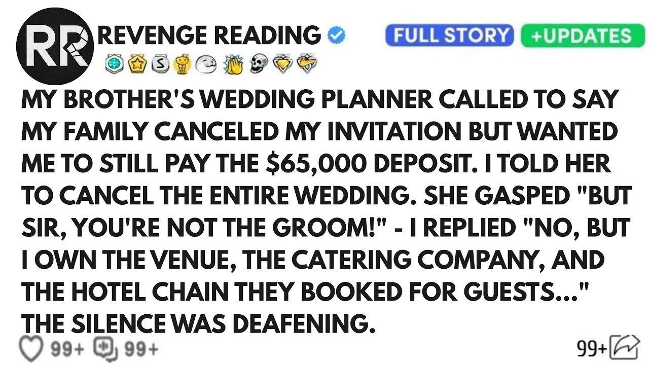 My Family Uninvited Me From My Brother's Wedding But Asked Me To Pay $65k — I Canceled Everything...