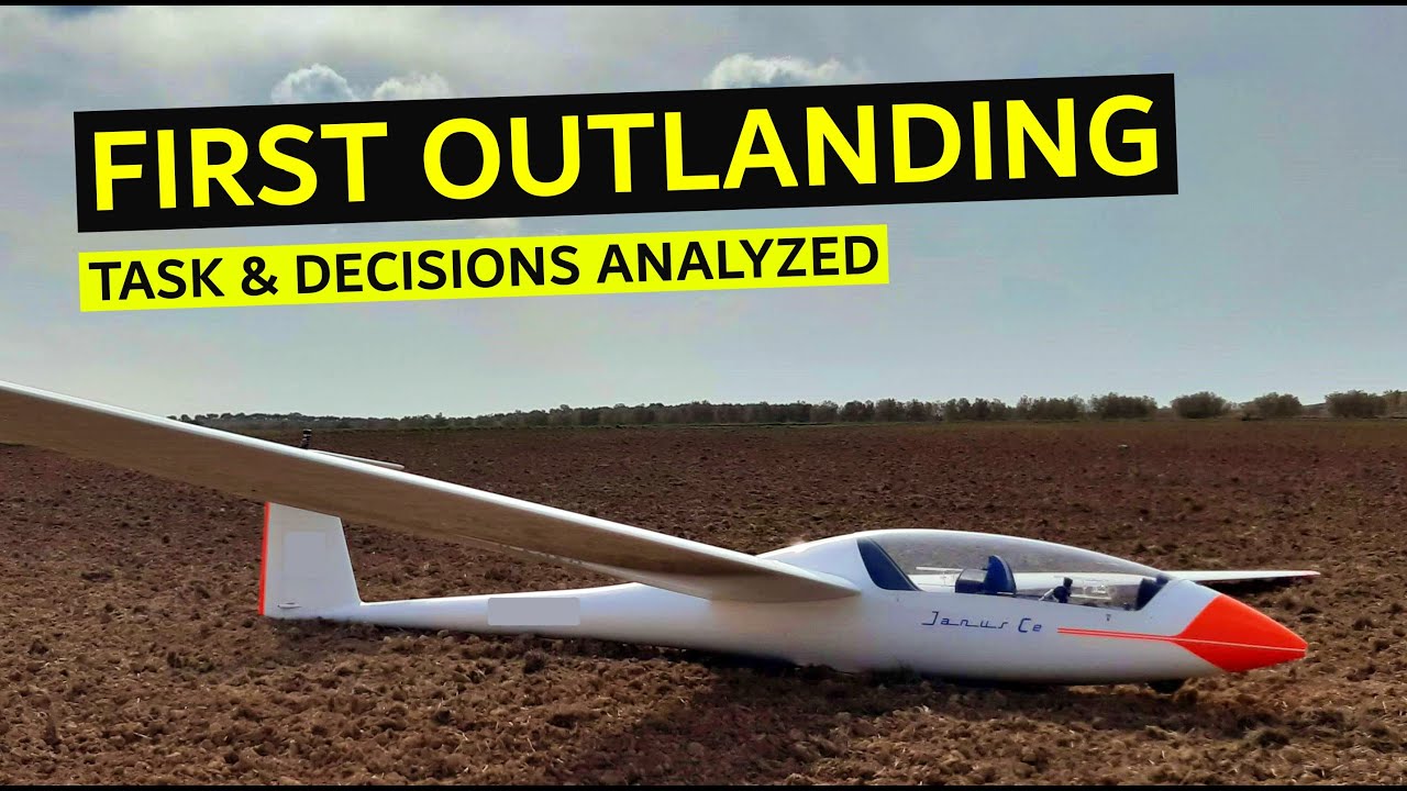 FIRST GLIDER OUTLANDING !!!! - YouTube