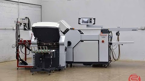 Horizon Buckle Folder AF-566F Paper Folder w/ Auto-setup and HHS Gluer