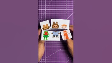 💜PaperArt🩷 #puzzle #diy #cute #art #paper #labubu #cappucino #paperart