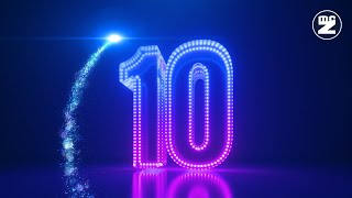 Celebrity 🎄 10 Second Christmas Countdown • Neon Digital Timer with Merry Christmas Ending Net Worth