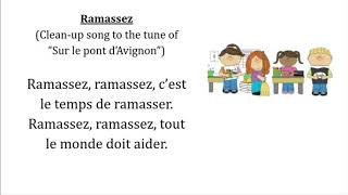 Cest Le Temps De Ramez French Clean Up Song French Kinder Tv