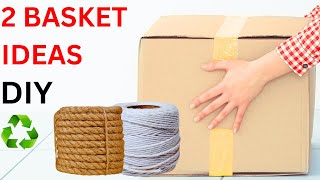 U have never seen these models! 2 DIY rope storage basket-diy organizers
