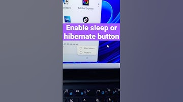 Fix missing Sleep Or Hibernate button Windows 11