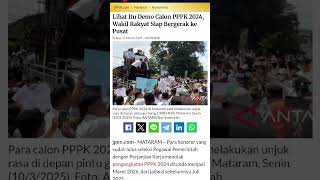 Lihat Itu Demo Calon PPPK 2024, Wakil Rakyat Siap Bergerak ke Pusat