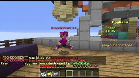 Kill aura hacker in cubecraft [IGN: DragongamesYT] eggwars team