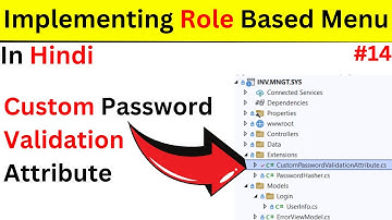 .NET 8.0 Admin Dashboard - Custom Password Validation (Hindi) - Part 14
