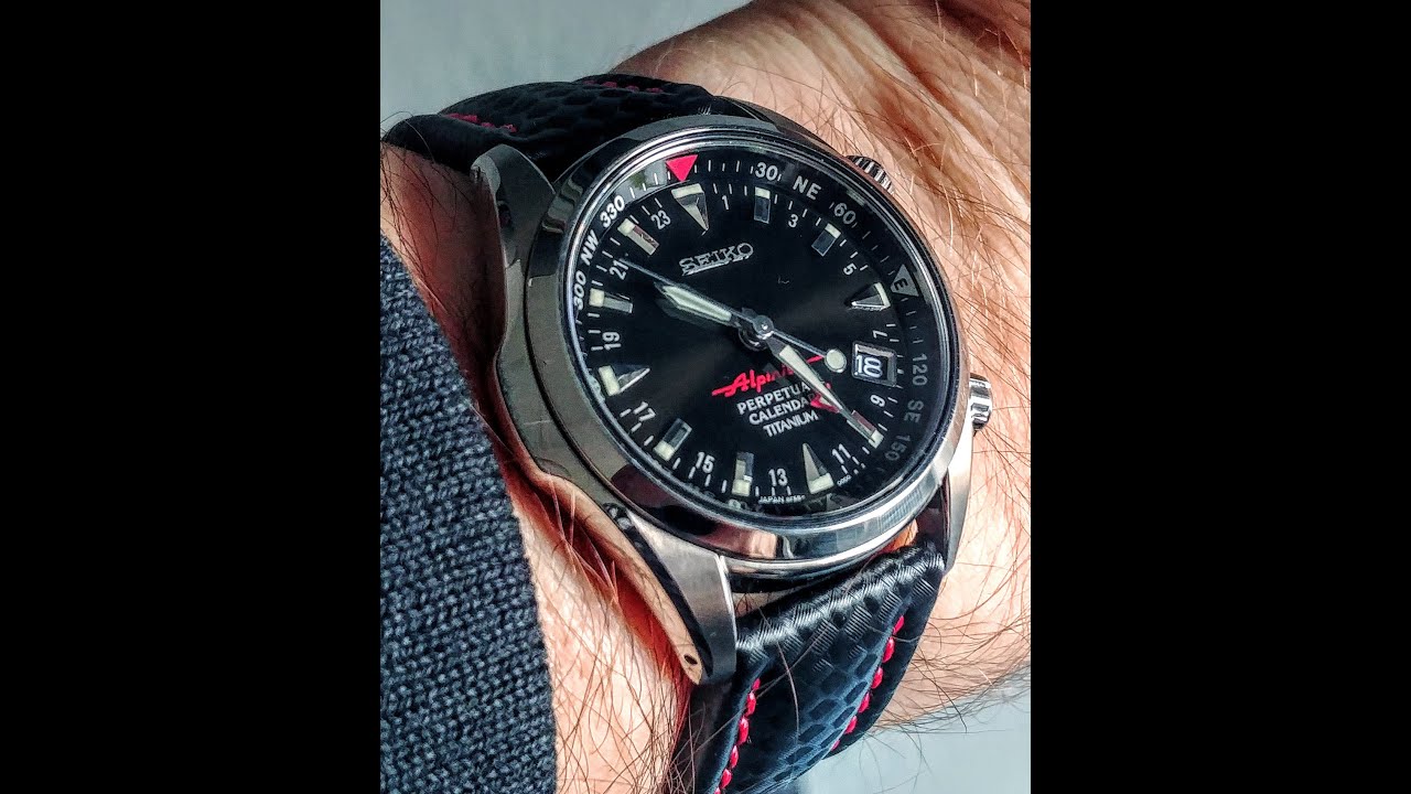 Seiko Alpinist SBCJ019 GMT Titanium Prospex High Accuracy Quartz (HAQ) -  YouTube