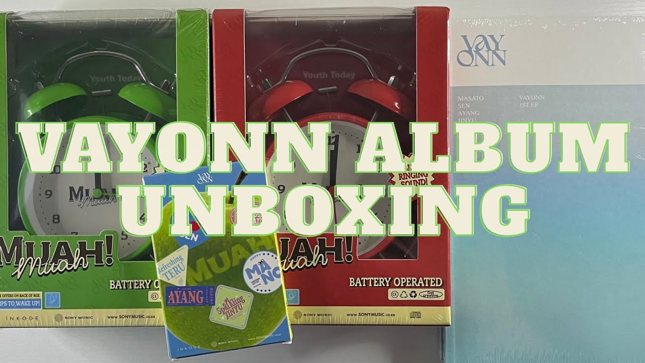 Vayonn - Youth Today album unboxing (all versions) - YouTube