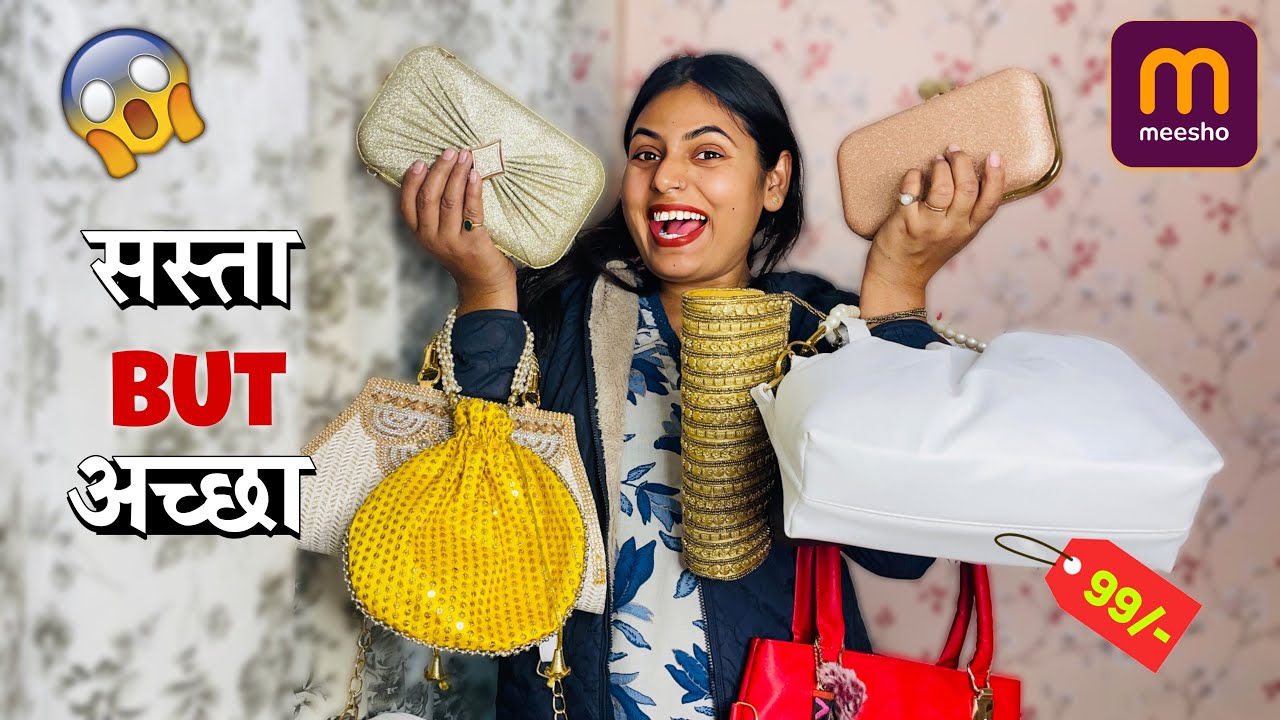 *HUGE* MEESHO Hand Bags 👜Haul Trendy Hand Bags From Meesho Under 300