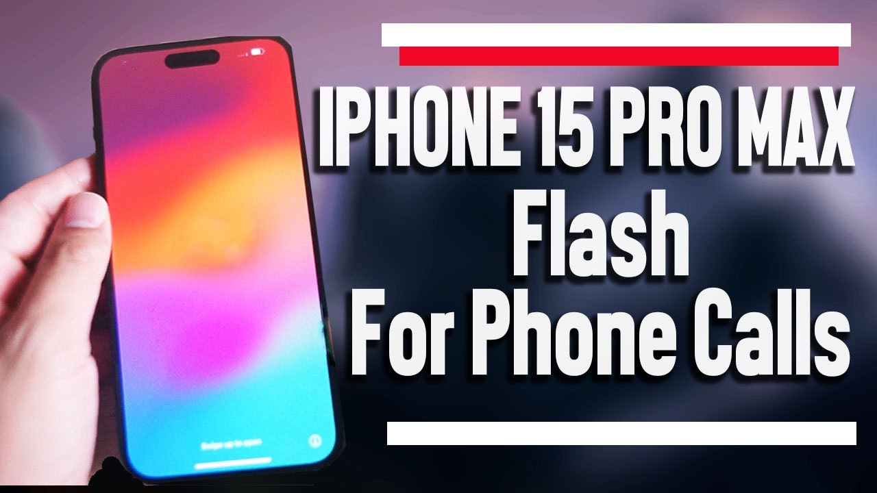 iPhone 15 Pro Max How to Turn On Flash Light for Phone Calls iPhone