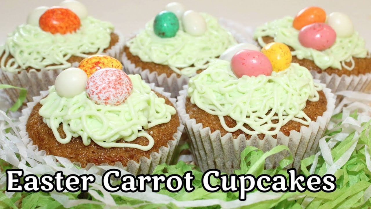 Easter Carrot Cupcakes Recipe YouTube