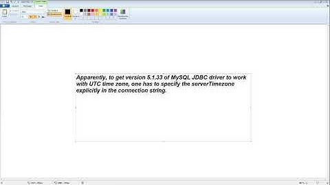 The server time zone value 