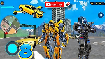 Bumblebee Robot Car Transformer Game #8 | Optimus Prime Career Mode | Android Gameplay