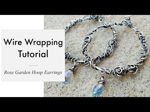 Wire Wrapping Tutorial - Rose Garden orecchini a cerchio