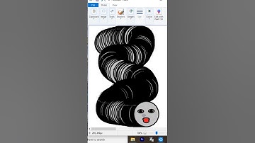 Snake ms paint | Snake drawing in mspaint #mspaint #mspainttutorial #art #drawing #shorts