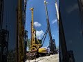 You Won’t Believe How These Pile Rigs Are Parked! 🚧 #heavymachineryvideos #automobile #excavator