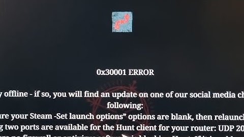 Fix hunt showdown backend server error | hunt showdown error code 0x30001 fix