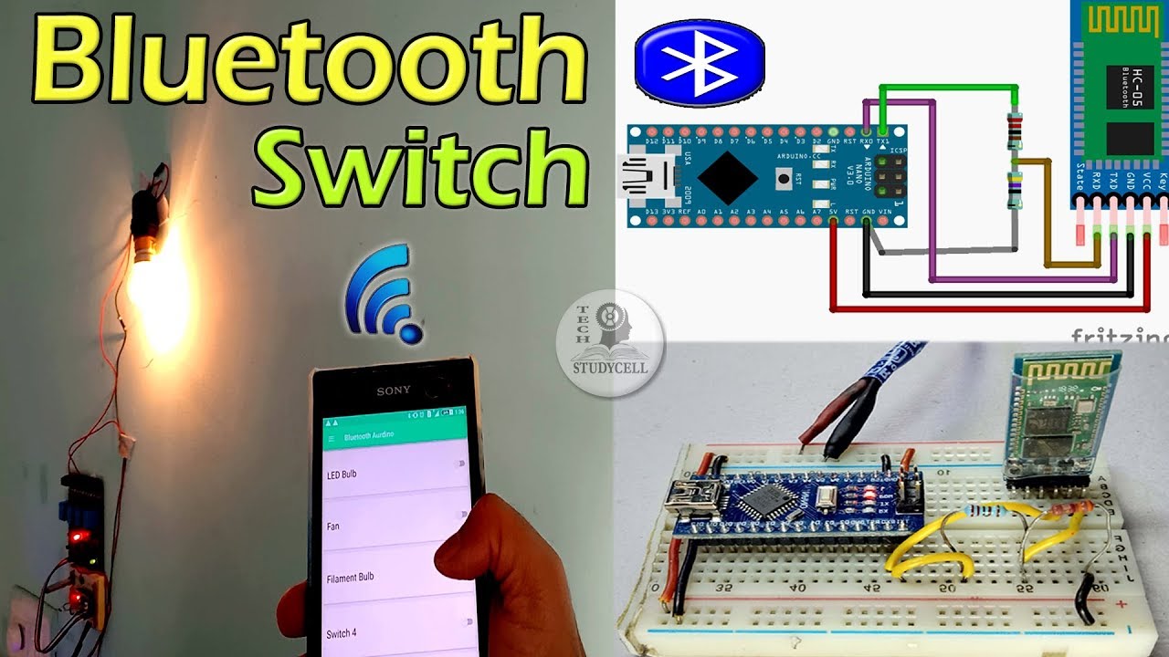 How to Control room Lights Fan with Mobile | Home Automation using Arduino and Bluetooth - YouTube
