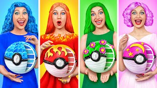 Oheň Dívka, Voda Dívka, Vlasy Dívka a Země Dívka | Pokémon v Reálném Životě Multi DO Smile