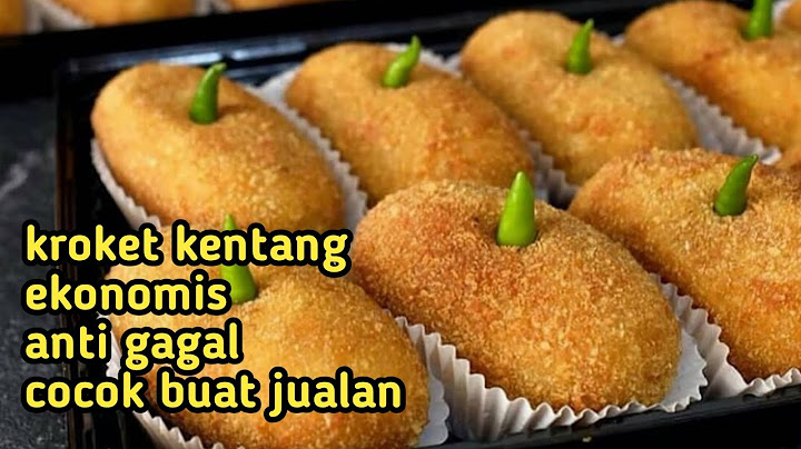 resep kroket kentang untuk jualan bahan ekonomis anti gagal  modal kecil untung banyak! frozen food