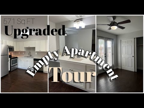 VLOG:EMPTY 1 BEDROOM APARTMENT TOUR WITH BALCONY | (571 SQ.FT) LIVING ...