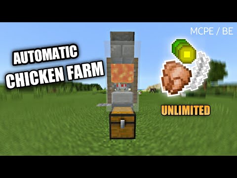 How To Make Automatic Chicken Farm In Minecraft 1.16 - 2021 | ps4 xbox switch mcpe bedrock edition |