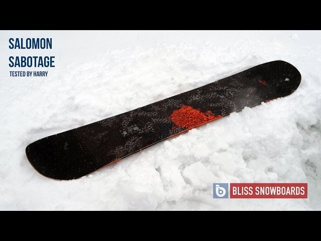 Salomon Sabotage 2015 Snowboard Review By Harry At Bliss Snowboards -  YouTube