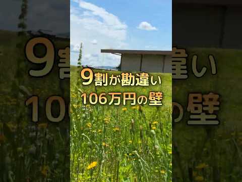 106万円の壁って年間106万円ではないし130万円の壁も違う #fp1級#お金 #お金の勉強 #社会保険 #扶養