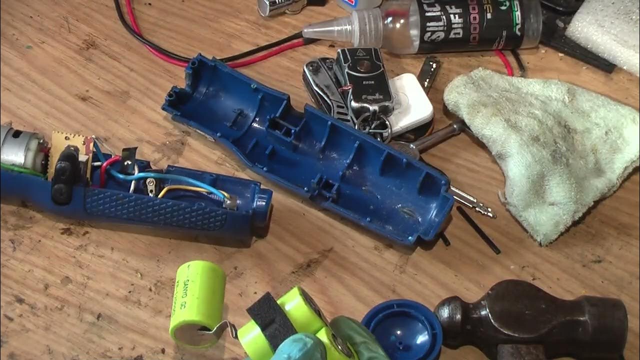 snap on blue point cordless screwdriver dissemble and battery