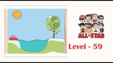 Brain test all star level 59 How can the car get across?