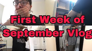 Building a Bookshelve On My Own For The First Time, Library Haul| First Week of September Vlog
