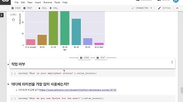 [6/7] Python Developers Survey 2018 - 취업상태와 파이썬을 주로 어디에 사용하는지 Pandas의 value_count 로 봅니다.