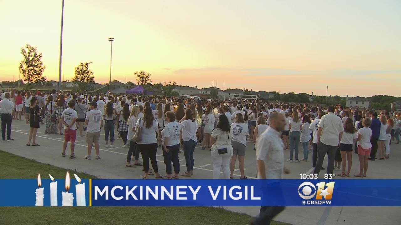 Vigil Held At McKinney North High School Where Student Killed Self