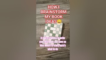 How to start writing a book by brainstorming#writersblock#brainstorming#writingabook #writinganovel