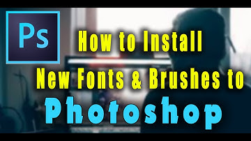 How to install New Fonts and Brushes to Photoshop || Photoshop  Kannada Tutorial