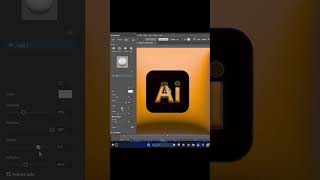 Inflate 3D logo -Tutorial Illustrator🎨 | #Shorts #zeefx